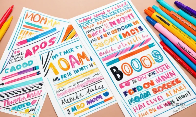 Fun Facts About Mom Printable
